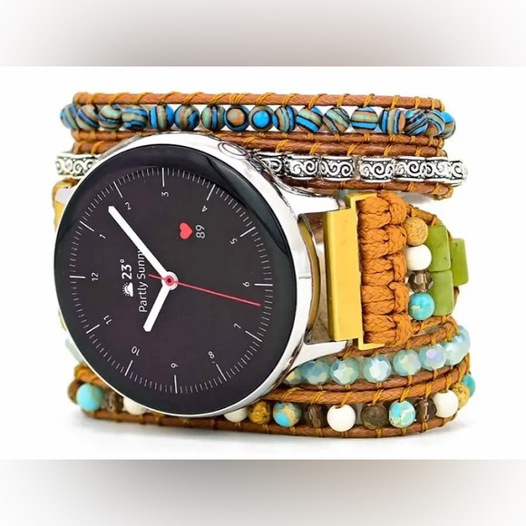 NEW Natural Ocean Multi-Wrap Samsung Watch Band - Picture 1 of 2